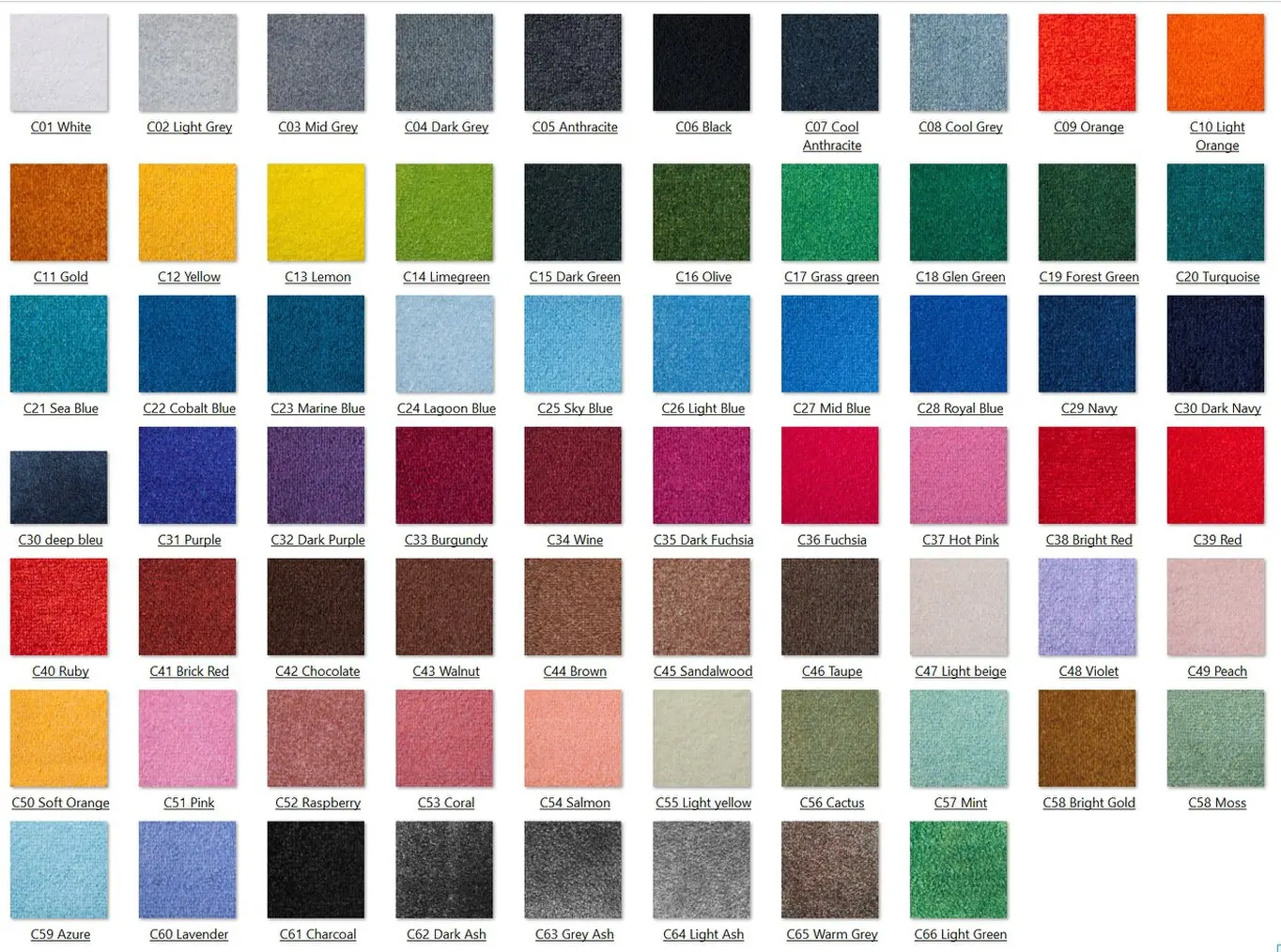 Color Star Logo Matte Farbpalette