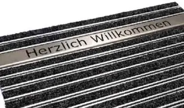 Fußmatte mit Text